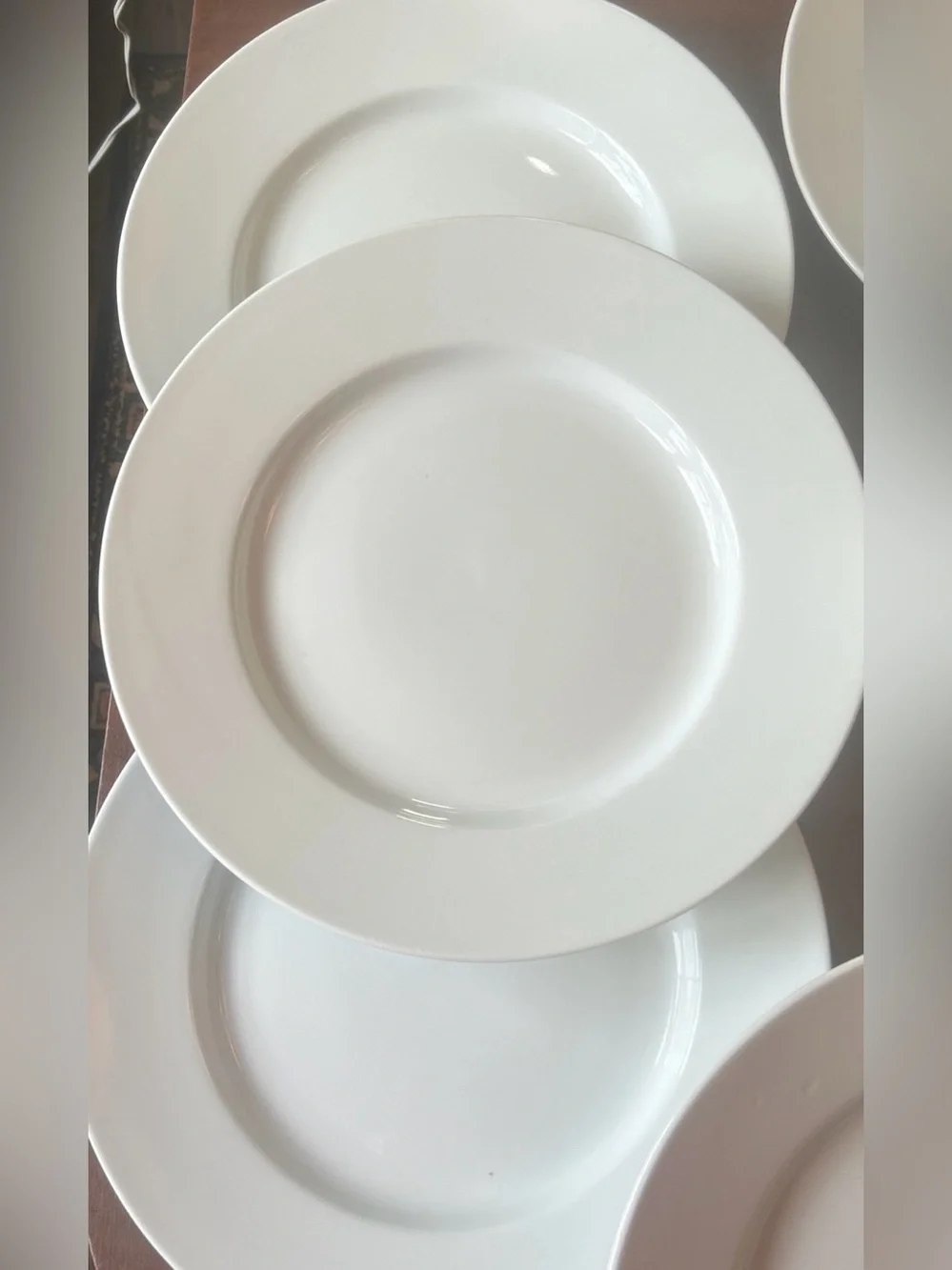 Pottery Barn Great White Collection Dinner /Charger  Plate 12.25” Set Of 7